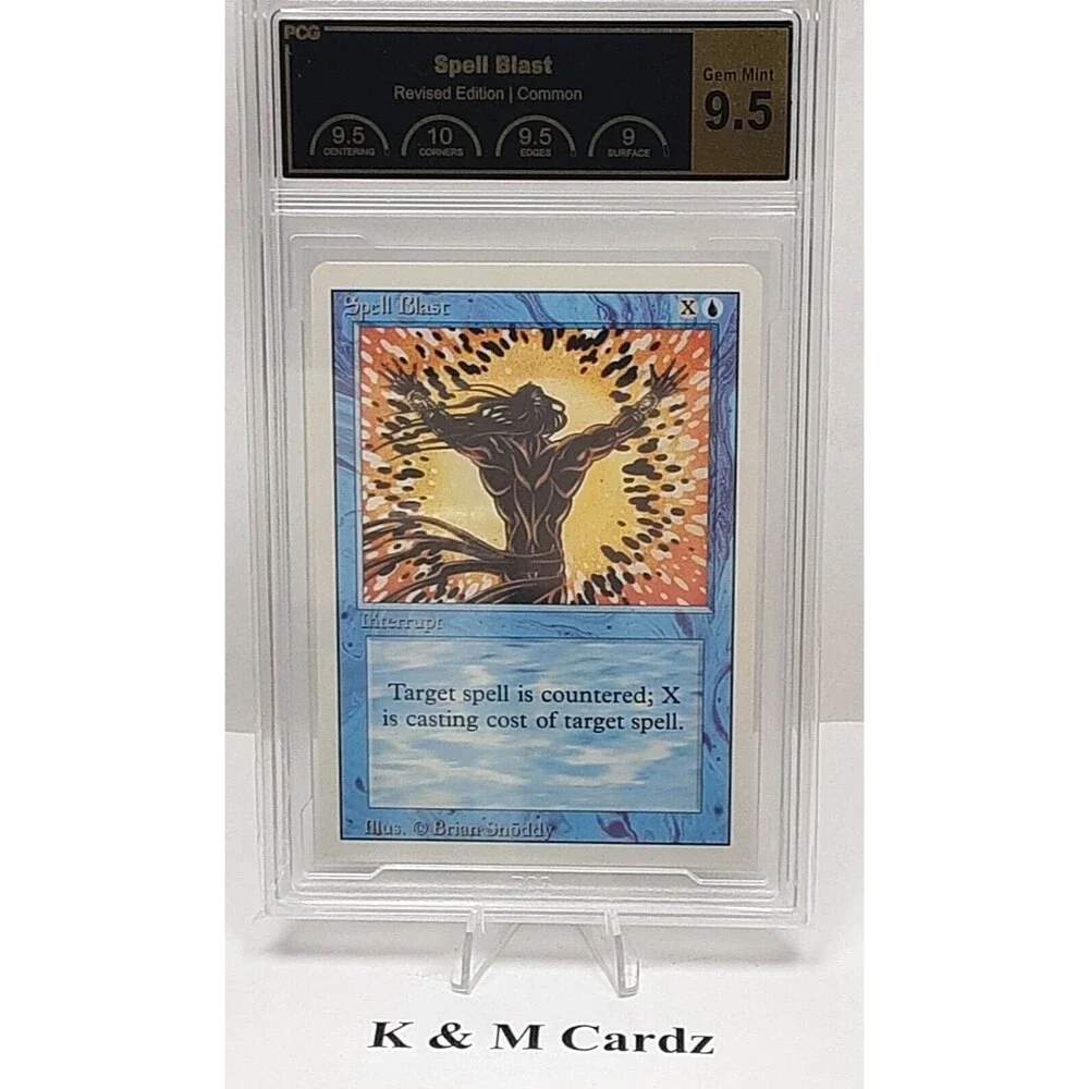MTG - Revised - Spell Blast - Graded - PCG 9.5 - Vintage